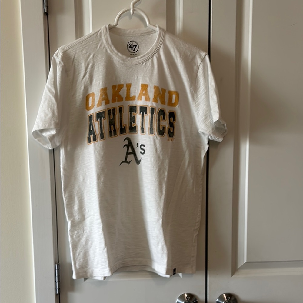 Men’s 47 Brand Oakland Athletics White Tee
